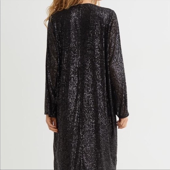 H&M Sequin Midi Dress L New - Picture 8 of 8